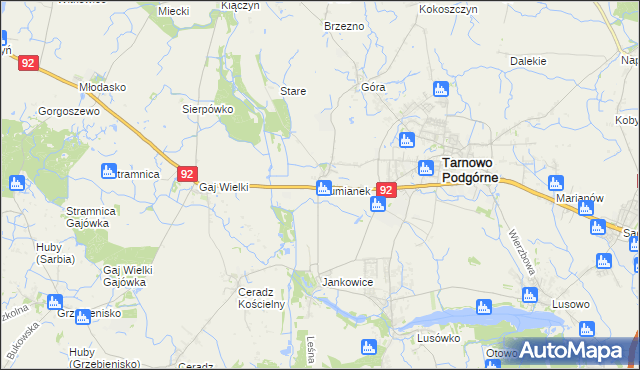 mapa Rumianek, Rumianek na mapie Targeo