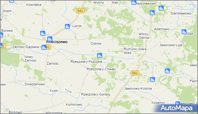 mapa Rumunki-Chwały, Rumunki-Chwały na mapie Targeo