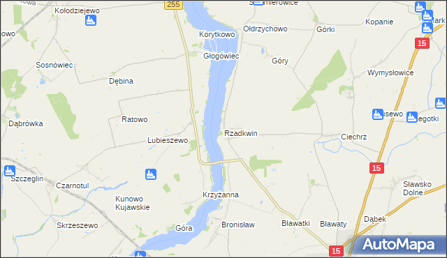 mapa Rzadkwin, Rzadkwin na mapie Targeo