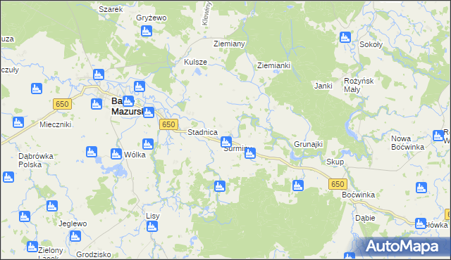 mapa Sapałówka, Sapałówka na mapie Targeo