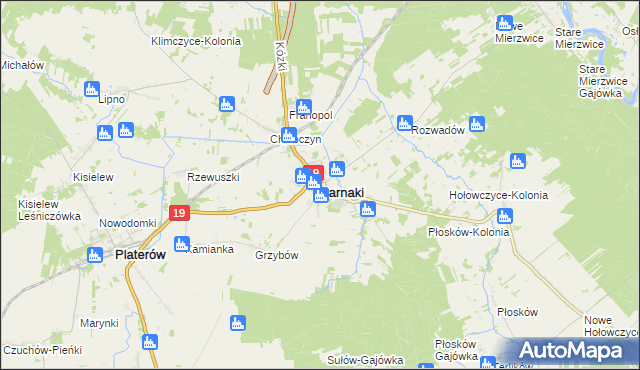 mapa Sarnaki, Sarnaki na mapie Targeo