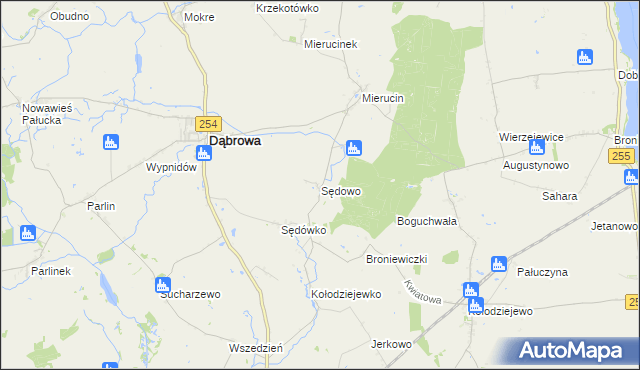 mapa Sędowo, Sędowo na mapie Targeo