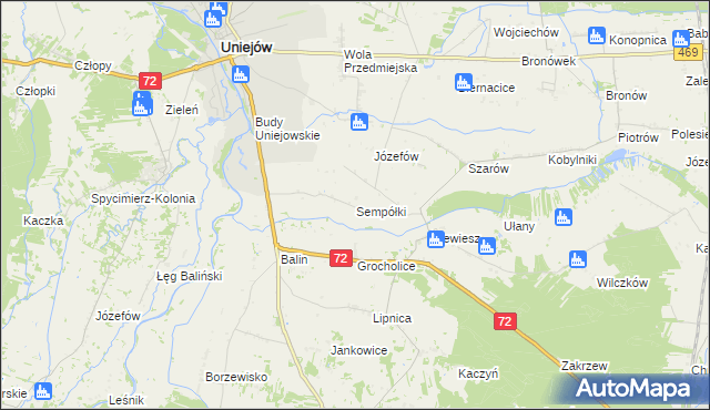 mapa Sempółki, Sempółki na mapie Targeo
