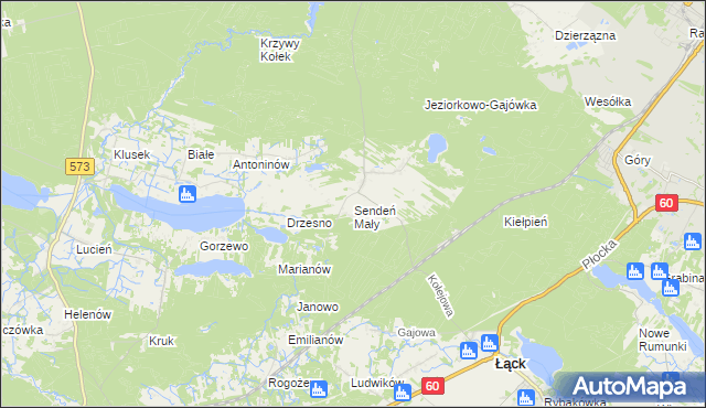 mapa Sendeń Mały, Sendeń Mały na mapie Targeo