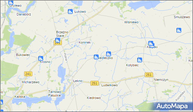 mapa Siedleczko, Siedleczko na mapie Targeo