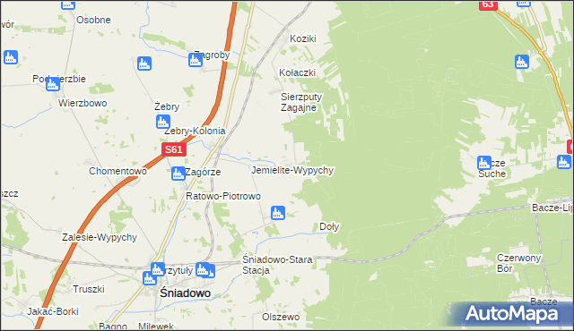 mapa Sierzputy-Marki, Sierzputy-Marki na mapie Targeo