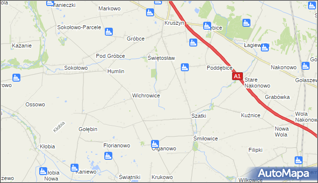 mapa Skibice gmina Choceń, Skibice gmina Choceń na mapie Targeo