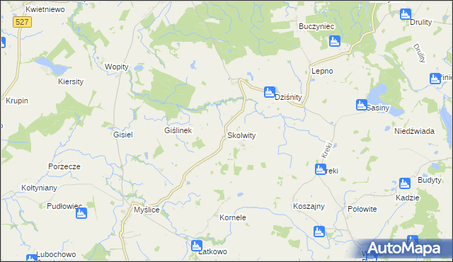 mapa Skolwity, Skolwity na mapie Targeo