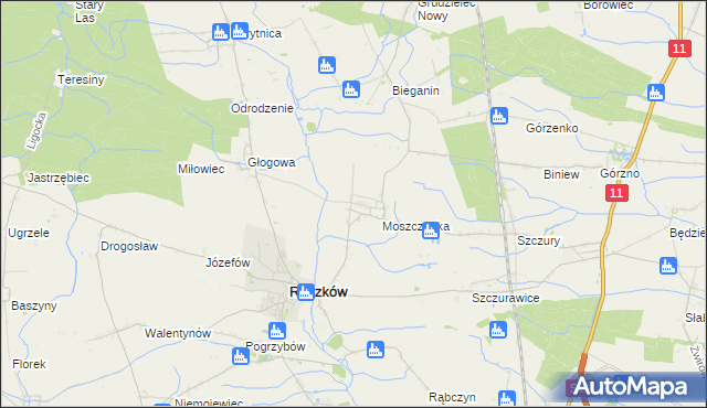 mapa Skrzebowa, Skrzebowa na mapie Targeo