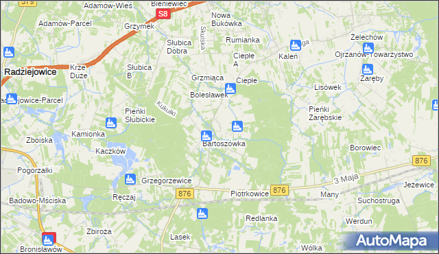 mapa Skuły, Skuły na mapie Targeo