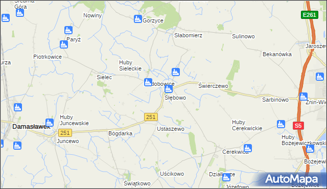 mapa Słębowo, Słębowo na mapie Targeo