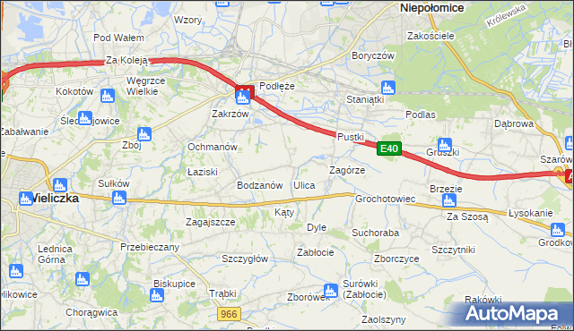 mapa Słomiróg, Słomiróg na mapie Targeo