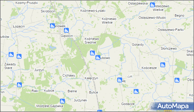 mapa Ślubowo, Ślubowo na mapie Targeo