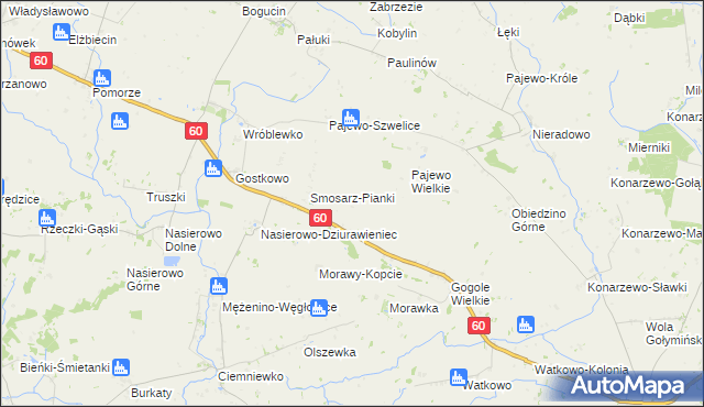mapa Smosarz-Dobki, Smosarz-Dobki na mapie Targeo