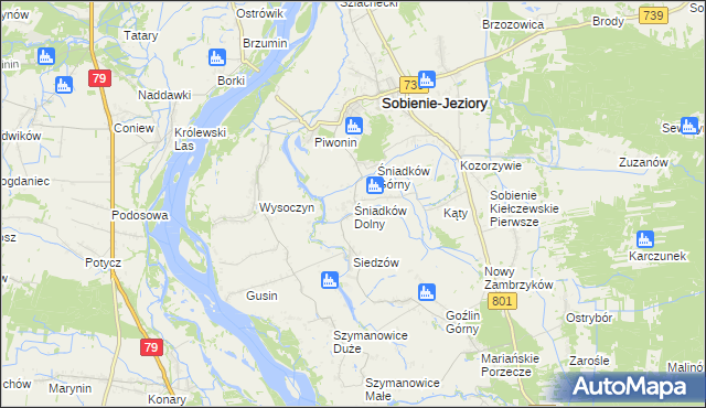 mapa Śniadków Dolny, Śniadków Dolny na mapie Targeo