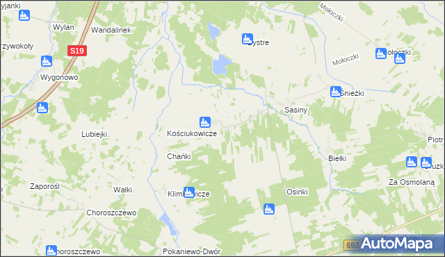 mapa Sobiatyno, Sobiatyno na mapie Targeo