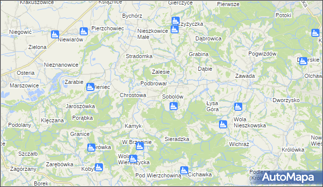 mapa Sobolów, Sobolów na mapie Targeo