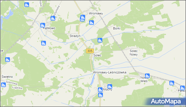 mapa Solec gmina Przemęt, Solec gmina Przemęt na mapie Targeo