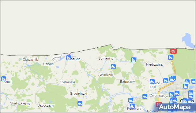 mapa Somaniny, Somaniny na mapie Targeo