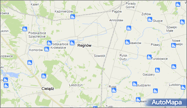 mapa Sowidół, Sowidół na mapie Targeo