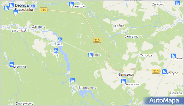 mapa Spole, Spole na mapie Targeo