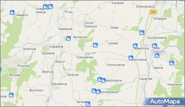 mapa Stachów, Stachów na mapie Targeo