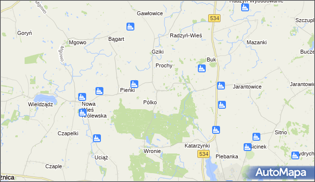 mapa Stanisławki gmina Ryńsk, Stanisławki gmina Ryńsk na mapie Targeo