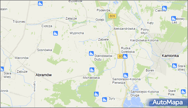 mapa Stanisławów Duży, Stanisławów Duży na mapie Targeo