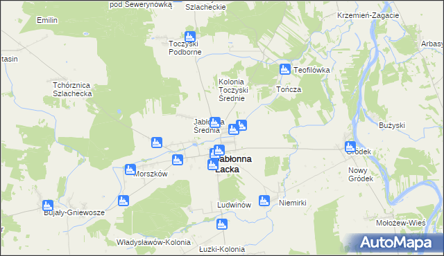 mapa Stara Jabłonna, Stara Jabłonna na mapie Targeo