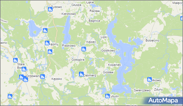 mapa Stare Wiatrowo, Stare Wiatrowo na mapie Targeo