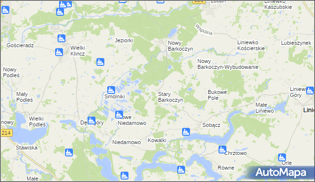 mapa Stary Barkoczyn, Stary Barkoczyn na mapie Targeo