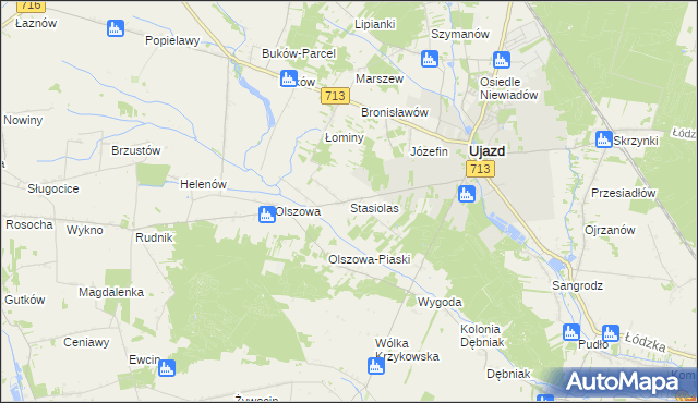 mapa Stasiolas, Stasiolas na mapie Targeo