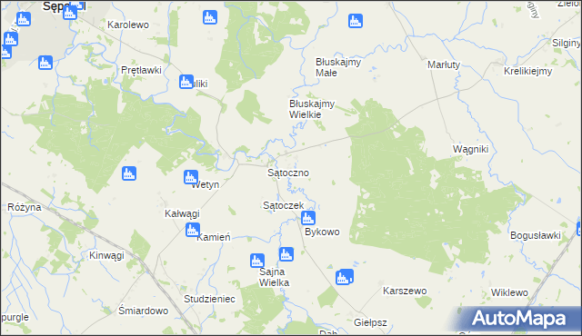 mapa Stawnica gmina Korsze, Stawnica gmina Korsze na mapie Targeo