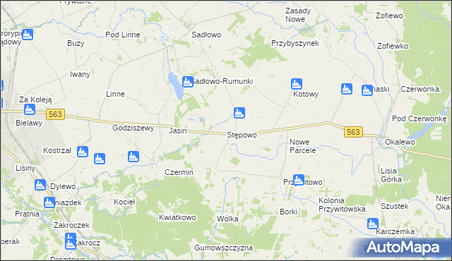 mapa Stępowo, Stępowo na mapie Targeo