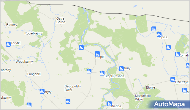 mapa Stopki, Stopki na mapie Targeo