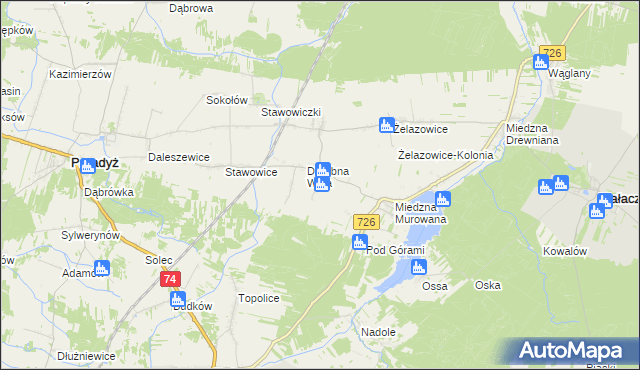 mapa Straszowa Wola, Straszowa Wola na mapie Targeo