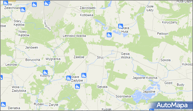 mapa Stryj, Stryj na mapie Targeo