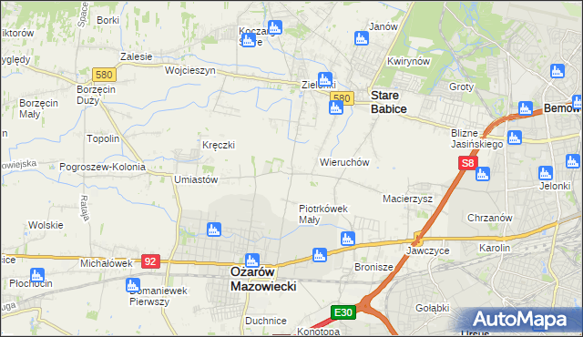 mapa Strzykuły, Strzykuły na mapie Targeo