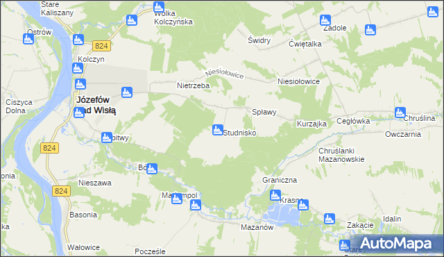 mapa Studnisko, Studnisko na mapie Targeo