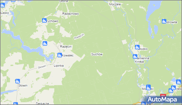 mapa Suchów, Suchów na mapie Targeo