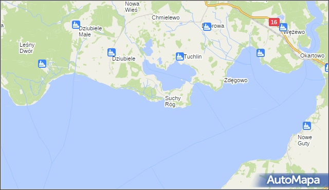 mapa Suchy Róg, Suchy Róg na mapie Targeo