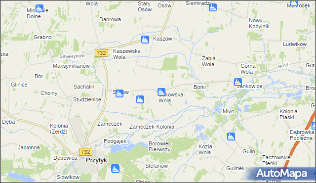 mapa Sukowska Wola, Sukowska Wola na mapie Targeo