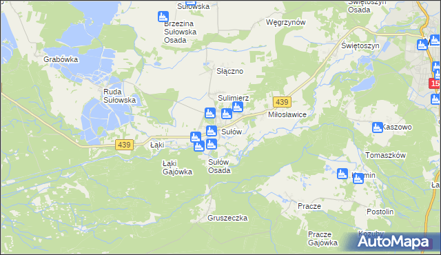 mapa Sułów gmina Milicz, Sułów gmina Milicz na mapie Targeo