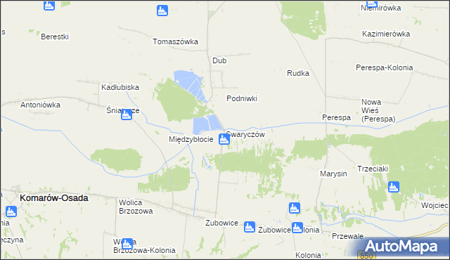 mapa Swaryczów, Swaryczów na mapie Targeo