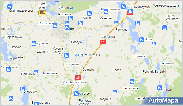 mapa Świackie, Świackie na mapie Targeo