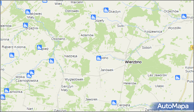 mapa Świdno gmina Wierzbno, Świdno gmina Wierzbno na mapie Targeo
