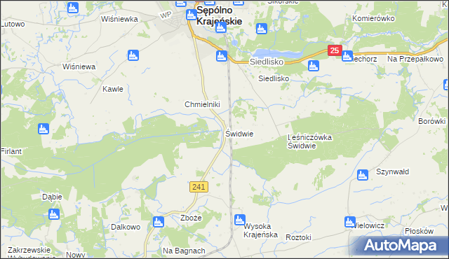 mapa Świdwie, Świdwie na mapie Targeo