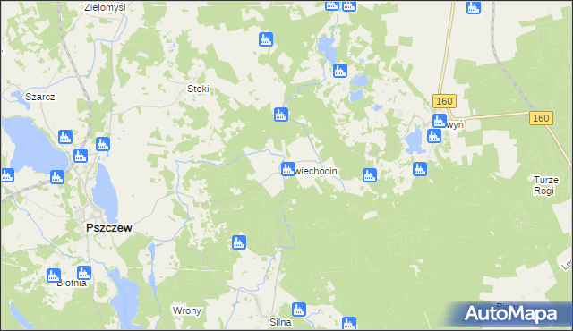 mapa Świechocin, Świechocin na mapie Targeo