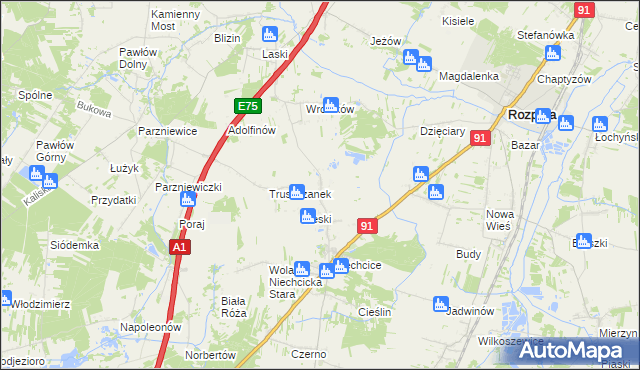 mapa Świerczyńsko, Świerczyńsko na mapie Targeo
