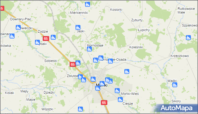 mapa Świerzbienie, Świerzbienie na mapie Targeo